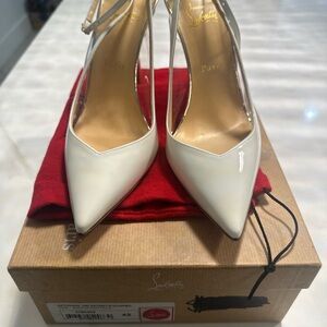 Christian Louboutin White Stiletto Heels